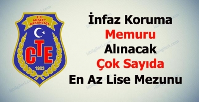 Adalet Bakanlığı Ceza Tevkifevleri İnfaz Koruma Memuru Alımı