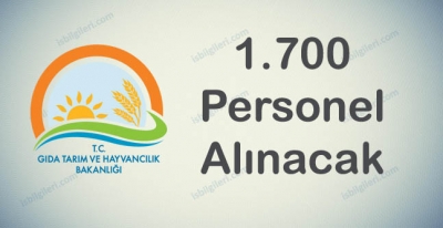 Gıda Tarım ve Hayvancılık Bakanlığı Personel Alımı Yapacak