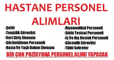 Hastane İşçi Şöför Personel Alımları 2016
