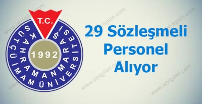 Kahramanmaraş Sütçü İmam Üniversitesi Personel Alımı
