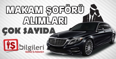 Makam Şoförü Alımı, Özel Şoför Alımları 2020