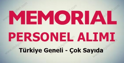 Memorial Personel Alımı 2017