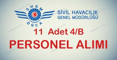 Sivil Havacılık Genel Müdürlüğü Sözleşmeli 11 Personel Alacak