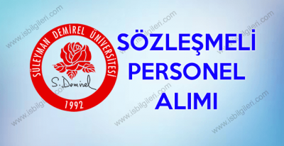 Süleyman Demirel Üniversitesi hemşire, fizyoterapist ve sağlık personeli alım ilanı