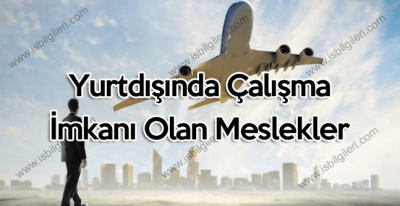 Yurtdışında çalışma imkanı olan meslekler
