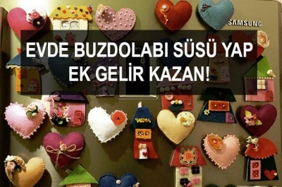 Evde Buzdolabı Süsü Magnet yapma işi